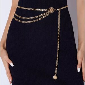 Metal Layered Waist Chain